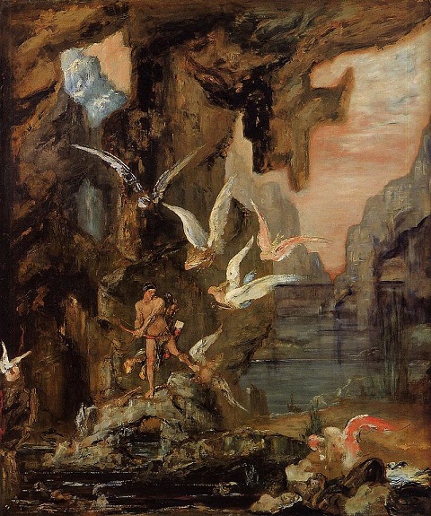 Hercules at Lake Stymphalos - Gustave Moreau - (1875 - 1880)
