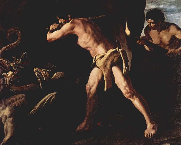 Hercules Fighting With The Lernaean Hydra - Francisco de Zurbaran (1634)