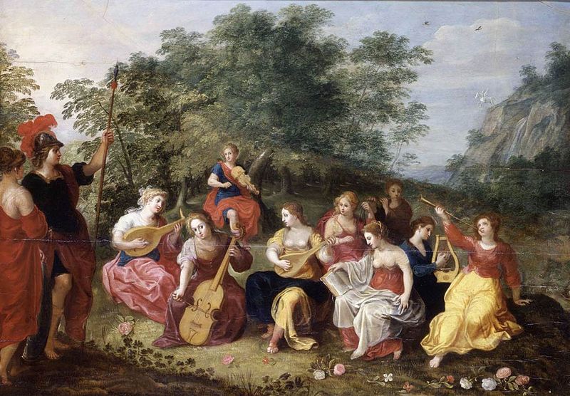 Minerva and the Nine Muses - Hendrick van Balen the Elder (1573-1632)