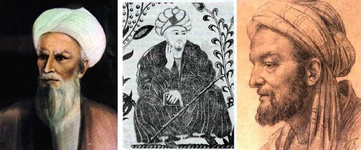 Zekeriyya el-Razi – Al-Farabi – Avicenne (Ibn-Sİna) a-history-of-muslim-philosophy-adli-eserde-yer-alan-temsili-razi-portresi