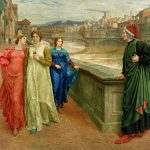 dante-and-beatrice-by-henry-holiday-dante-looks-longingly-at-beatrice-in-center-passing-by-with-friend-lady-vanna-red-along-the-arno-river