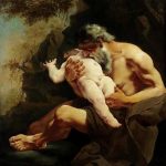 Saturn devouring his Son. 18th.century. Giulia Lama. Italian 1681-1747. oilcanvas.