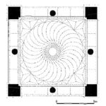 Devlet Hatun Türbesi, Bursa. Plan (E. H. Ayverdi)
