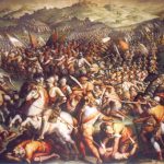 The Battle of Scannagallo – Giorgio Vasari(1554) Palazzo Vecchio of Florence