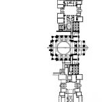 Dolmabahçe Sarayı, İstanbul. Zemin katı planı. (S. H. Eldem)