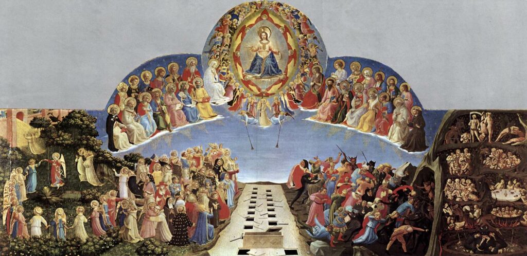 Fra Angelico'nun ünlü eserlerinden Son Yargı (The Last Judgement) yaklaşık olarak 1432-35 yıllarına tarihlendirilmektedir.