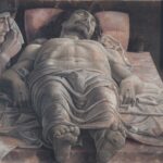 The dead Christ and three mourners, by Andrea Mantegna